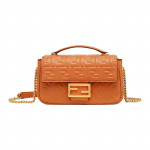 Fendi Baguette Tekstuuriga Muster FF Pandla Kett-&Otilde;larihm Lamba Nahast K&auml;eshoitav Crossbody &Otilde;lakott Keskmine Naiste k&auml;ekotid Pruun 8BR793AH9CF1C0G Box(Basic Set+Box)