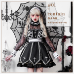 Halloweeni kost&uuml;&uuml;m Ristikujuline nunnakost&uuml;&uuml;m Vampiir Tume gooti Kummituse kleit Karnevalikost&uuml;&uuml;m M gray
