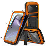 iPhone 17 Pro Max Metallist Kukkumisvastane Kaitse&uuml;mbris Risttoega iPhone 17 Pro must