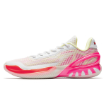 Anta Zap 3 Cushioning, Wear Resistant Low top Front Fork Carbon Plate Basketball Shoes Men's White Pink Orange 912531110Q-1 43