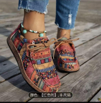 2026Uued Naiste Kingad Retro Suede Vabaaja Kingad Klassikalised Paeladega Mokassiinid V&auml;litingimustes Libisemiskindlad K&otilde;ndimiseks Vulkaniseeritud Korterid Zapatos De Mujer 36 punane