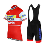 2026 Flandria Punane Jalgrattur Rattasportlane Mees Retro Mtb Jalgratturi Riietuskomplekt S&auml;rgi L&uuml;hikeste Varrukatega Rattasport Enduro Retro S&auml;rk &Uuml;likond Tripel P&uuml;ksid 5XL
