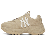 MLB New York Yankees Slip Resistant Abrasion Resistant Low top Chunky Sneakers Unisex Light Beige Yellow 3ASHA025N-50BGL 38.5