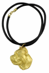 Cane Corso, Italian Cane Corso - necklace with a dog in a gift box, gold-plated pendant for a dog lover, striking jewelry by Art-Dog
