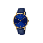 CASIO STANDARD Kvartsmehhanismiga Nahkrihmaga K&auml;ekell Naiste K&auml;ekell Sinise sihverplaadiga LTP-VT01GL-2B Blue Dial