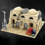 Moc k&otilde;rbemaja k&uuml;la T&auml;hefilm Tatooine Mos Eisley Cantina &Uuml;hilduv 75290 ehitusklotsid tellised s&otilde;jav&auml;ebaasi m&auml;nguasi kingitus