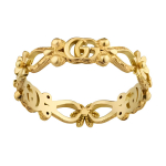 Gucci Flora Double G ja lilleline detail 18K kuld teemantr&otilde;ngas Unisex r&otilde;ngad 629827-J8540-8000 14