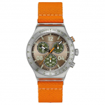 SWATCH ESSENTIALS Kvartsmehhanism 30m Veekindlus Unisex Kell 49mm Pruun Kella sihver Roostevabast terasest korpus YVS101 Brown Watch Dial