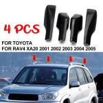4 tk Autokatusereelingute otsakate Toyota Rav4 2001-2006 K&otilde;rgendatud katusereelingutele Reelingute otsakatte vahetus Auto v&auml;lisosa black