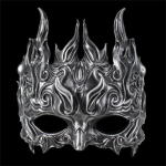 Hiina Kultuuriline Mask M&uuml;&uuml;tilise Olendiga Kirin Halloweeni Peo Kost&uuml;&uuml;mideks Antique Silver Mask