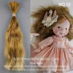 witdiy/23-26cm/moheeri nuku juuksed/orgaanilised juuksed/moheeri juuksepakid/Schengeni juuksed/taass&uuml;ndinud nuku parukas/Blythe juuksed/moheeri parukas wavy hair 10g brown