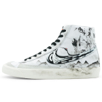 Nike Blazer Thermal Slip Resistant And Abrasion Resistant High top Skateboard Shoes Unisex Black White BQ6806-100(Team256-) 42.5