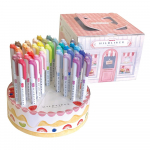 Zebra Mildliner Markeerpliiatsid 40 tk Hoidikuga Komplekt Pliiatsid, V&auml;rvid, Koogikujuline (WKT7-40-CAKE)
