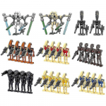 28 tk Star Warsi seeria ehitusklotside figuurid kokkupanekuks minikujukesed lastele m&auml;nguasjad kingitused