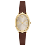 Emporio Armani S&uuml;giskollektsiooni Kell Kvartsliikumine Nahkrihm 34 mm Pruun T&auml;hik Naiste kellad AR11708 Regular Box
