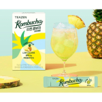 Kombucha teepulbri pulk ananassimaitseline 5g x 20 kotikest Korea stiilis puuviljatee pulber 1set (20ea) beige