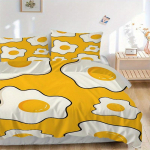 3 tk Muna Voodipesu Komplekt, Hingav Ja Pehme, Sobib K&otilde;ikideks Hooaegadeks, Masinpestav, Sobib Magamistoa Kaunistamiseks,yy250822125 135x200cm