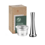 Korduvkasutatav kohvifilter Roostevabast terasest kapsel Pod Caffitaly Ruby S21 S22 Tchibo Cafissimo kohvimasina tarvikutele beige
