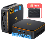 Huidun H50 Mini PC AMD Ryzen 3300U 16GB 512GB SSD Windows 11Pro MINI Arvuti HDMI 8+256 Bluetooth keyboard must