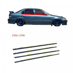 1 komplekt v&auml;limine tihendiliist Honda Civic Sedaanile EK4 1996-1998 EK1 EK3 72450-S04-003 101cm 93cm Cv Black 4 pcs