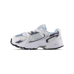 New Balance NB 530 MR530 Abrasion Resistant Low top Toddler Shoes White Gray Infant And Toddler IZ530RA Wide (W) 25 gray