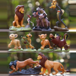 Anime L&otilde;vikuningas Simba Nala Timon Mudel Armas Kuju Poiste M&auml;nguasjad Mehe Auto Kaunistus Laste Festivali Kingitused 9 tk/komplekt