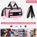 Naiste raskeveokite nailonist t&ouml;&ouml;riistakott 14 tolli ekstra polsterdatud sektsioonidega ergonoomiline k&auml;epide t&ouml;&ouml;platsi h&auml;davajalik 1 pink