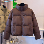 S&uuml;gistalvine paks soe l&uuml;hike krae Parka naiste vabaaja &uuml;hev&auml;rviline tasku lahtine PU mantel jakid v&auml;lisr&otilde;ivad M black