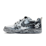 Nike Court Borough Ruined Ruins Fission S&uuml;nteetiline Nahk Kulumiskindel Tasakaal Madalad Tallaosad Rula Kingad Meeste 838937-111(Team332--) 42.5 gray