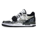 Jordan Legacy 312 Street Graffiti Cushioning, Wear Resistant Low top Vintage Basketball Shoes Unisex Black CD7069-120(Team947-) 35.5 gray