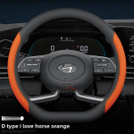 Nahast autojuhtimiskangi kate Hyundai Tucson Kona Elantra Santa Fe Sonata Creta Palisade Ioniq 5 2022 2023 2024 2025 2026 jaoks