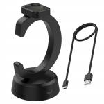 Amazfit T-Rex 3/T-Rex 3 Pro jaoks Stand laadija Asendus Amazfit Balance 2 / Helio rihma Nutikella laadimispistikupesa Adapter must