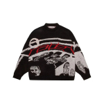 Unisex pulloverid kampsunid Creative Stripes naiste silmkoelised t&auml;navar&otilde;ivad neiu Oversized Harajuku O kaelaga kudumid riided M must