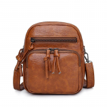 Vintage Disainer &Otilde;lakott Messenger Kott Vabaaja K&auml;ekott Ristkott Naistele PU Nahk V&auml;ike Igap&auml;evane Telefoni Tasku Rahakott sac 16x9x20cm pruun