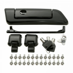 Mootorratta pakiruumi kaane riivlukk v&otilde;tme riistvara komplektid Sobib Harley Touring Road Glide Electra Glide Road King 2014-2024 Black Latch and Key