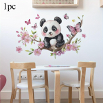 1 tk Panda Kirsipuu Seinakleebis PVC Isekleepuv Seinakleebis Magamistoa Elutoa Kaunistamine Seinakleebis