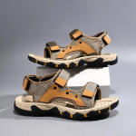 Meeste Sandaalid Suvised Vabaaja Jalan&otilde;ud Ranna V&auml;litingimuste Sandaalid Meeste Sandalias Hombre Kerged Rooma Stiilis Veejooksukingad Zapatillas 38 khaki