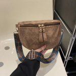 Yogodlns naiste PU-nahast v&ouml;&ouml;kotid Stiilne Hobo &uuml;hev&auml;rviline &otilde;lakott Luksuslik disainiga rinnakott Laia rihmaga mood Fanny Pack 23.5x0.5x16.5cm must