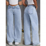 Teksap&uuml;ksid Naistele Denim Laiad P&uuml;ksid Vintage Sirged P&uuml;ksid Kulutatud Pesu Taskud K&otilde;rge V&ouml;&ouml;koht Streetwear P&otilde;randapikkus 3XL