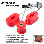 VW Golf MK4 97-03, Beetle 98-11, Jetta 99-05, TT MK1 99-06 jaoks Pol&uuml;uretaan mootoripadi Koeraluu puks punane