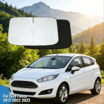Ford Fiesta 2017 2008 2009 2010 2022 2023 esiklaasi p&auml;ikesekate P&auml;ikesekaitse P&auml;ikesesirm Kaitse Kokkupandav Blokeerib UV-kiired Hoia h&otilde;be