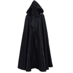 Keskaegne v&otilde;ltsikapp: Kapiga, 5-v&auml;rviline pikkade varrukatega hommikumantel Cosplay'ks XL black