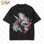 Boris Brejcha Mask Vintage &Uuml;legabariidiline T-s&auml;rk DJ High Tech Minimal Techno Muusika Suurus S XL JH XL mitmev&auml;rviline