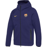 Nike FC Barcelona Tech Windrunner Meeste Nike Jalgpalli Fliisist T&auml;is-T&otilde;mblukuga Huppar HJ6426-595 S blue