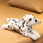 Elutruu dalmaatsia rotveileri koera pehmem&auml;nguasi Kohev t&auml;idisega King Charlesi beegli pehme nukk Kodu kaunistus S&uuml;nnip&auml;evakingitus koeras&otilde;brale 50cm white