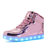 USB-laetavad LED-valgustusega tossud, helendavad slip-on kingad teismelistele ja &otilde;pilastele Pink,33 gray