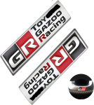 TOYOTA GR Kleebis Ehtne Toyota GR Gazoo Racing Embleem Sportlik Tagaluugi Embleem 86/ZN6 Tiivad M&otilde;lemal Pool Autot Veekindel Metallist Auto Kaunistus