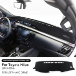 Toyota Hilux Armatuurlaua Kate Mat 2015-2024 jaoks - Esmaklassiline Flanell UV-Kaitse Peegeldusvastane Armatuuri Matt - Vasak- ja Parempoolse Rooliga Versioonid Regular Style LHD / for Toyota valge