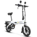 Samebike YINYU14 14 Kokkupandav Elektrijalgratas T&auml;iskasvanutele | 350W Mootor | 36V 7.8Ah Eemaldatav Liitiumaku | Kompaktne Mini E-jalgratas Linna Liikumiseks valge