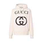 GUCCI Interlocking G &Uuml;lem&otilde;&otilde;duline Kapuutsiga S&auml;rk 475374-X3Q25-9524 M-No Original Gift Bag Or Gift Box valge